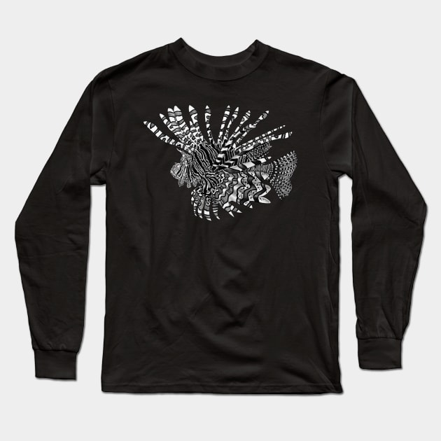 Lionfish Long Sleeve T-Shirt by Tim Jeffs Art